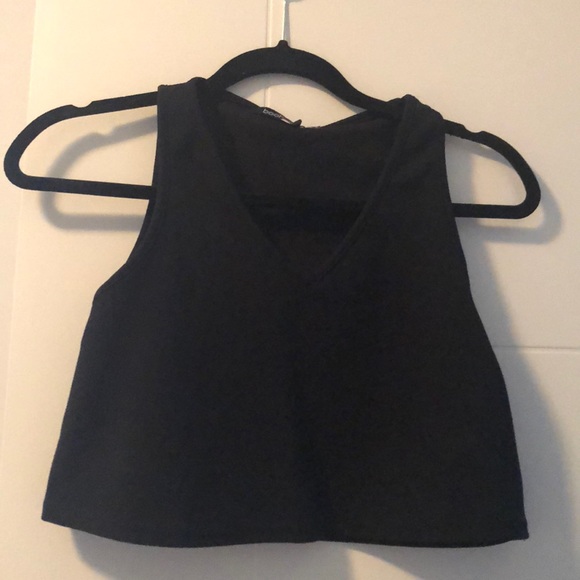 Plain black crop top - Picture 1 of 1
